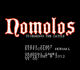 Nomolos - Storming the Catsle Title Screen